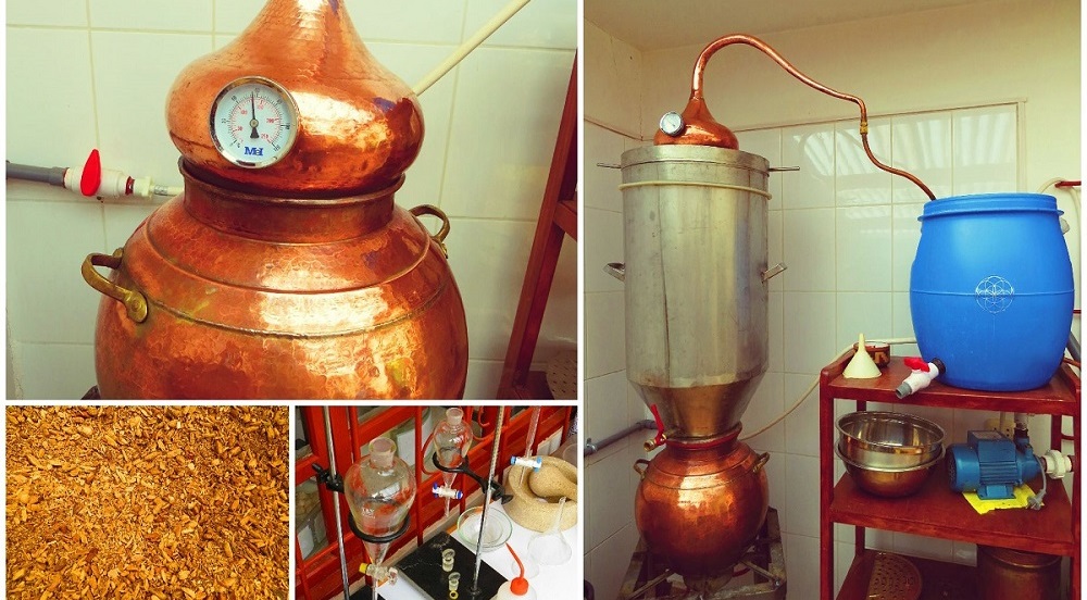  Destilación de aceites esenciales
